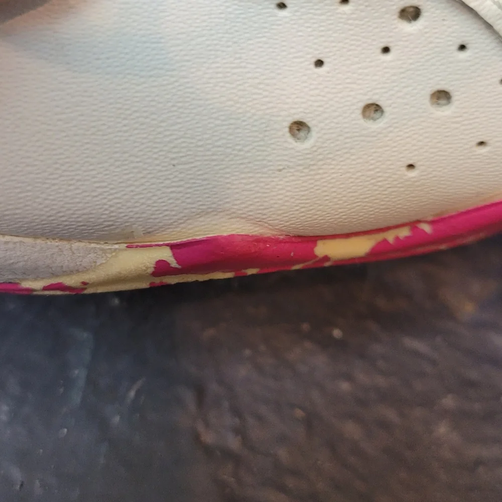 Air Jordan 7 Retro GS White Fireberry US SZ 5Y 442960 117